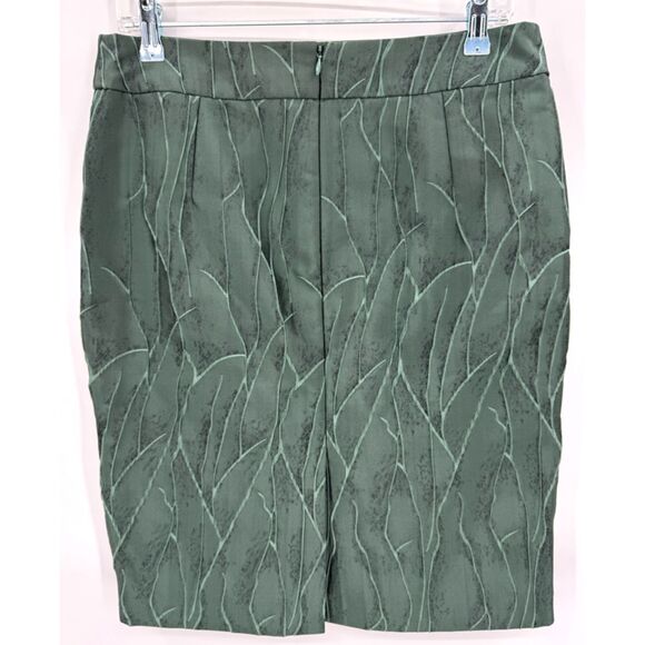 ARMANI COLLEZIONI Green Textured Straight Pencil Skirt Size 8 - Picture 2 of 6